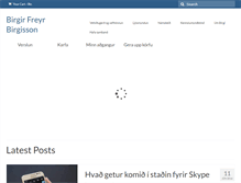 Tablet Screenshot of birgir.org